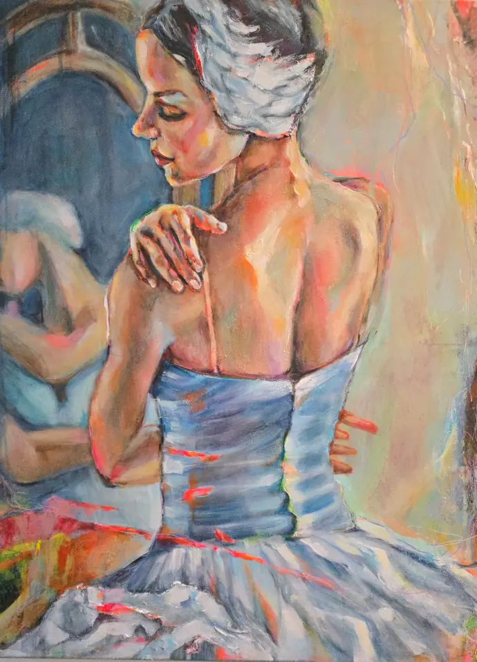 Ballerina. - Akryl - 60×80 cm av Lana Blink