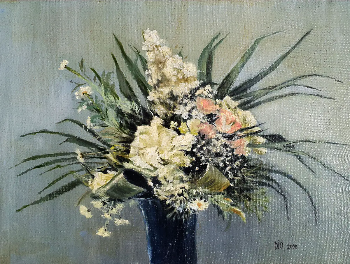 En bukett - Olja - Still Life - 38×28 cm av Irina Dio