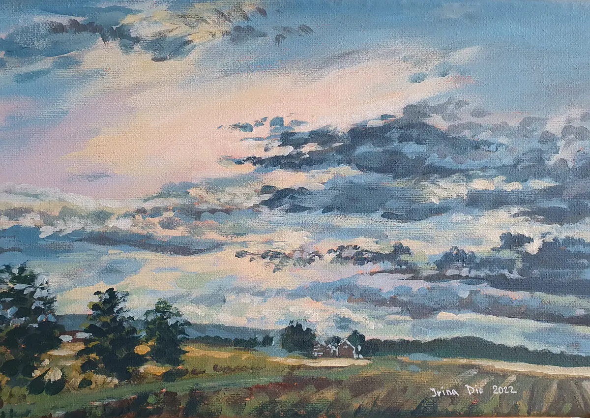 Molnig dag - Akryl - Impressionism - 30×21 cm av Irina Dio