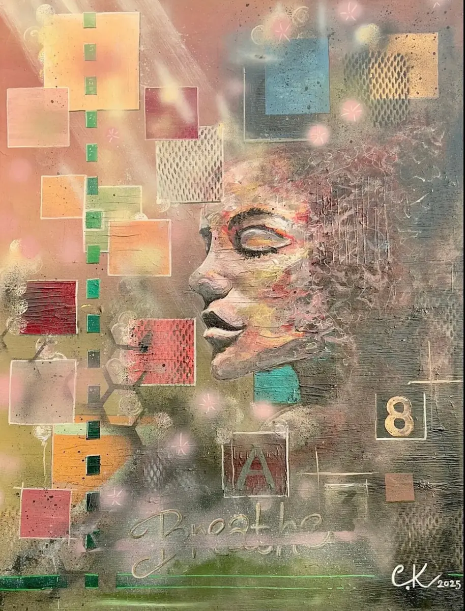 BREATHE - Akryl - Abstract - 70×90 cm av KvantART
