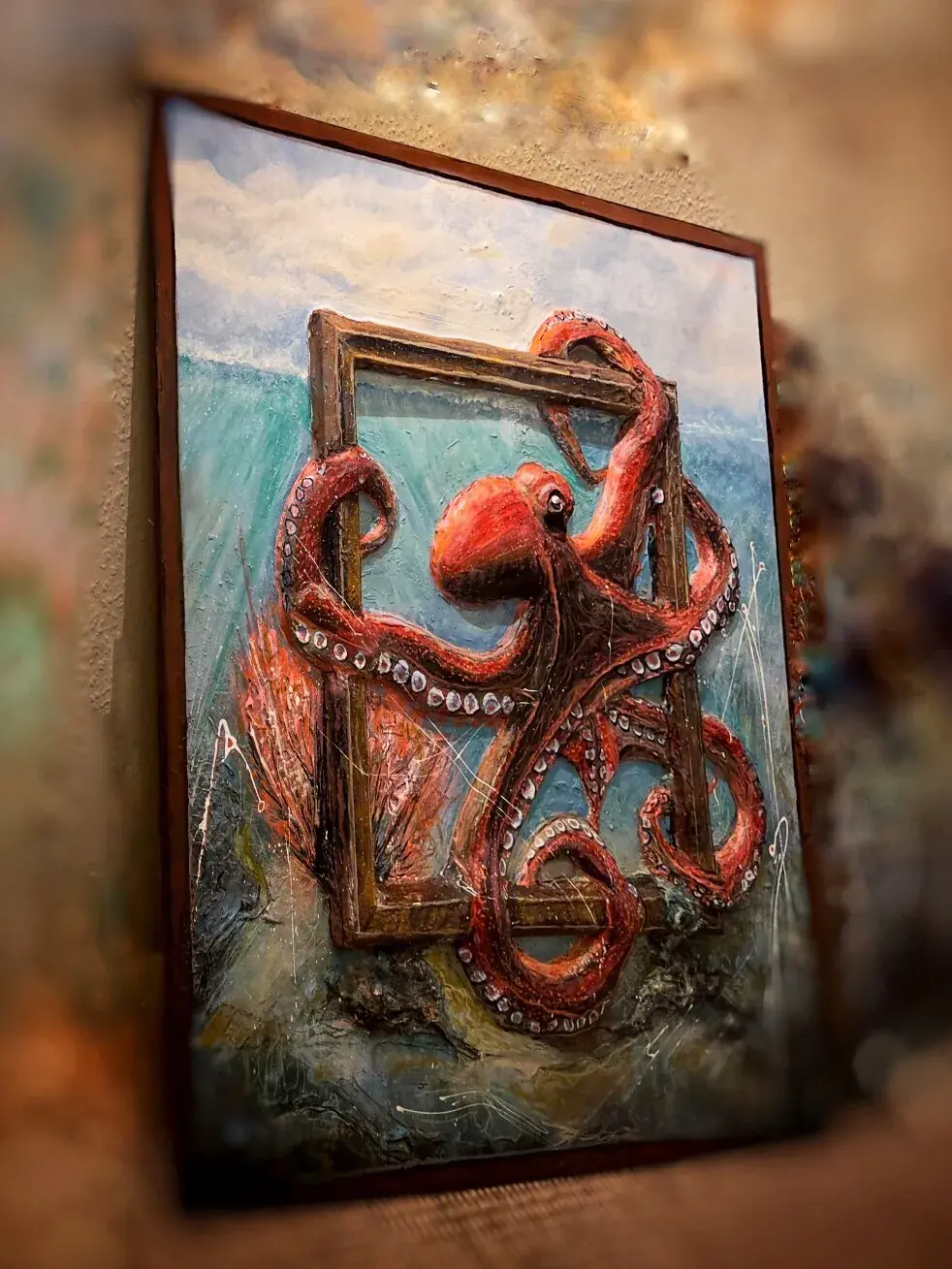 Octorama - Frame me if you can! (12500 kr) - Blandteknik av KvantART (såld)