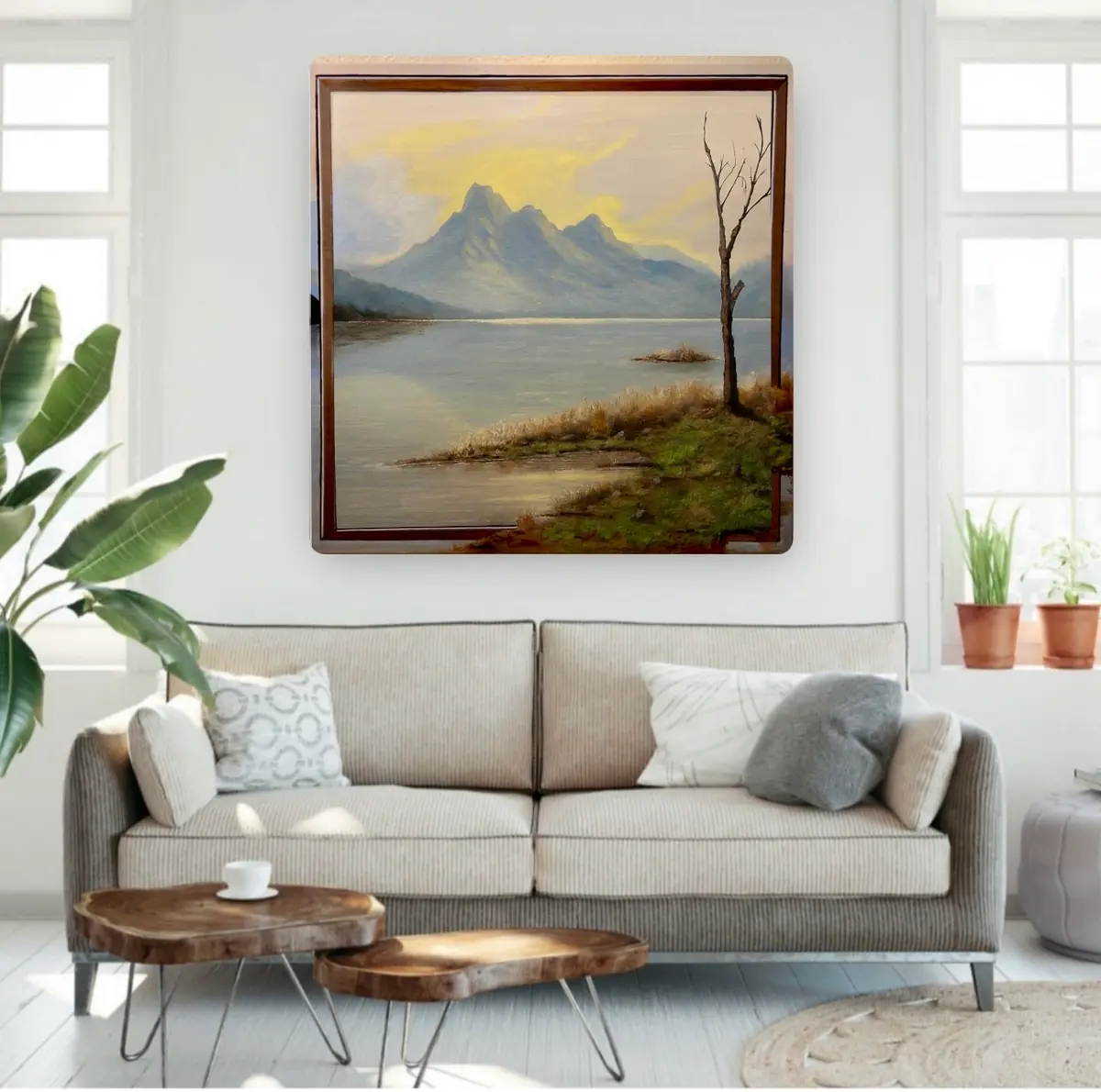 Stillhetens Udde - Akryl - Contemporary - 90×90 cm av KvantART