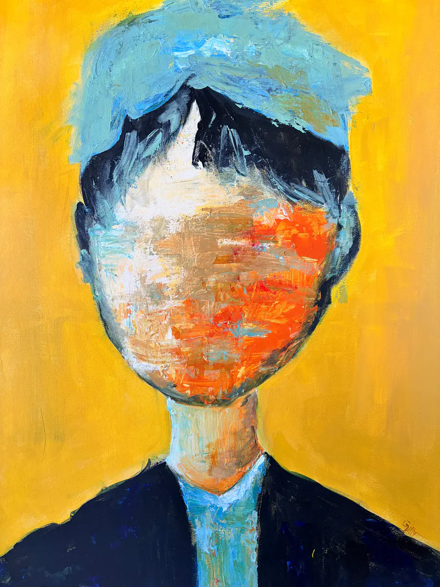 The worker - Akryl - Abstract Expressionism - 50×70 cm av G E T T I