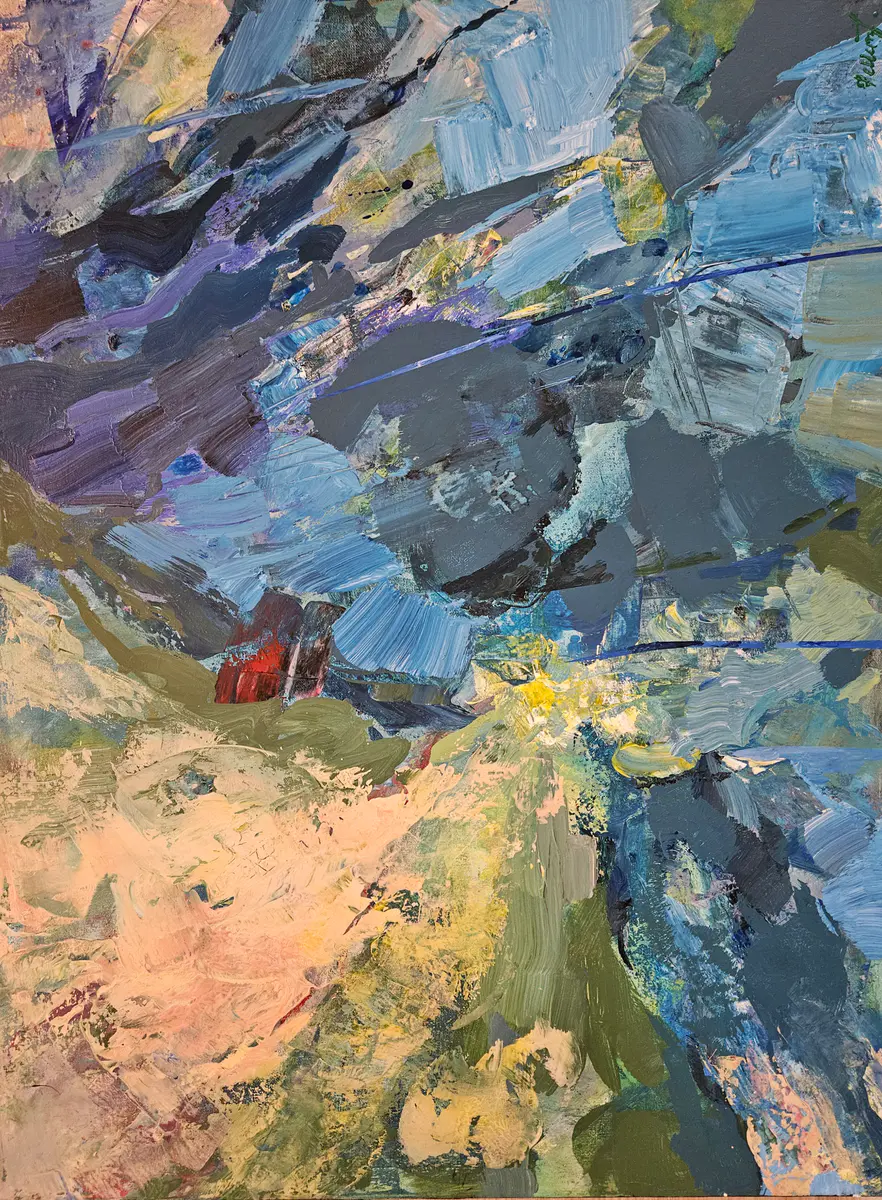 All This Exist - Akryl - Abstract - 60×80 cm av Tatiana Hellum
