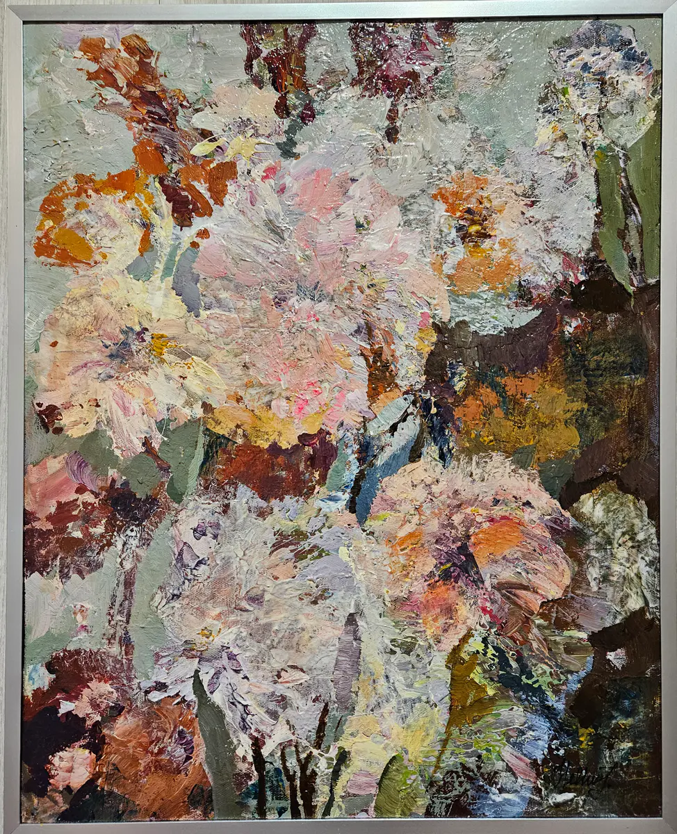 Pleasant Memories/Framed - Akryl - Abstract Expressionism - 40×50 cm av Tatiana Hellum