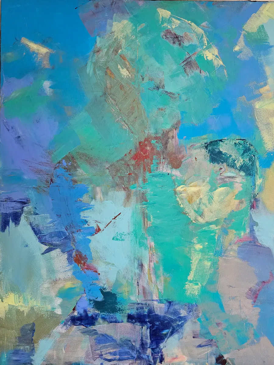 Presence - Akryl - Abstract - 70×90 cm av Tatiana Hellum