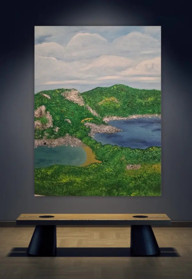 Porto Timoni - Olja - Landscape - 30×40 cm av Stefani Miletic