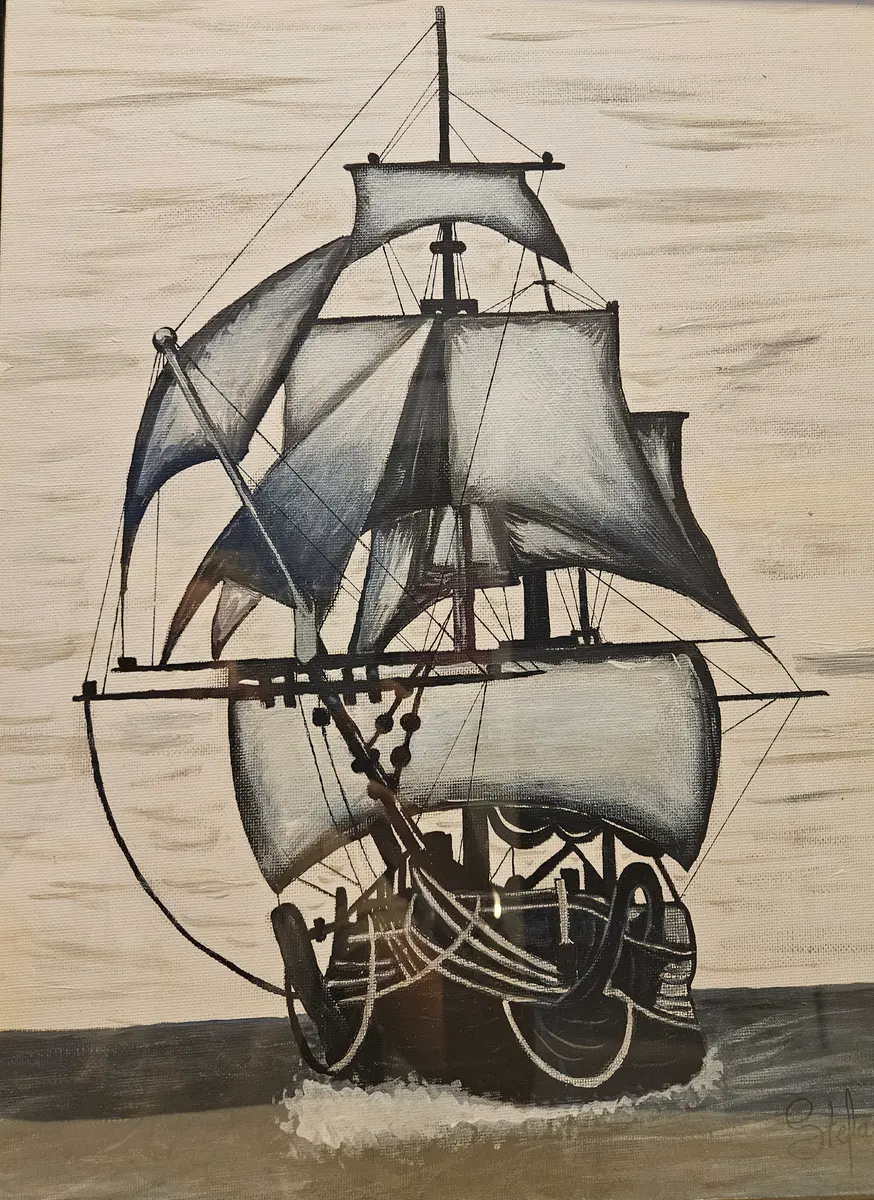 Stormens Tysta Vagga - Akryl - Pop Art - 30×40 cm av Stefani Miletic