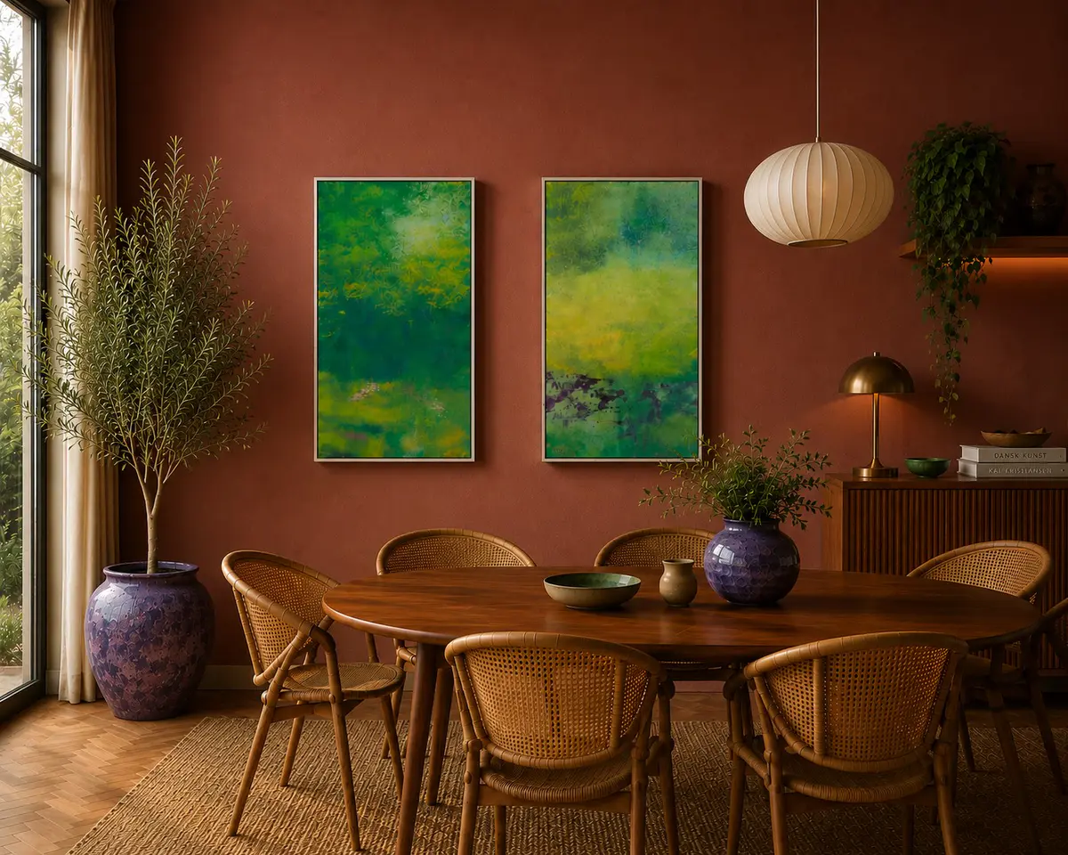 Konstverk - Akryl - Abstract - 43×84 cm av Tilly Maj-Britt Bodilius Lindgren