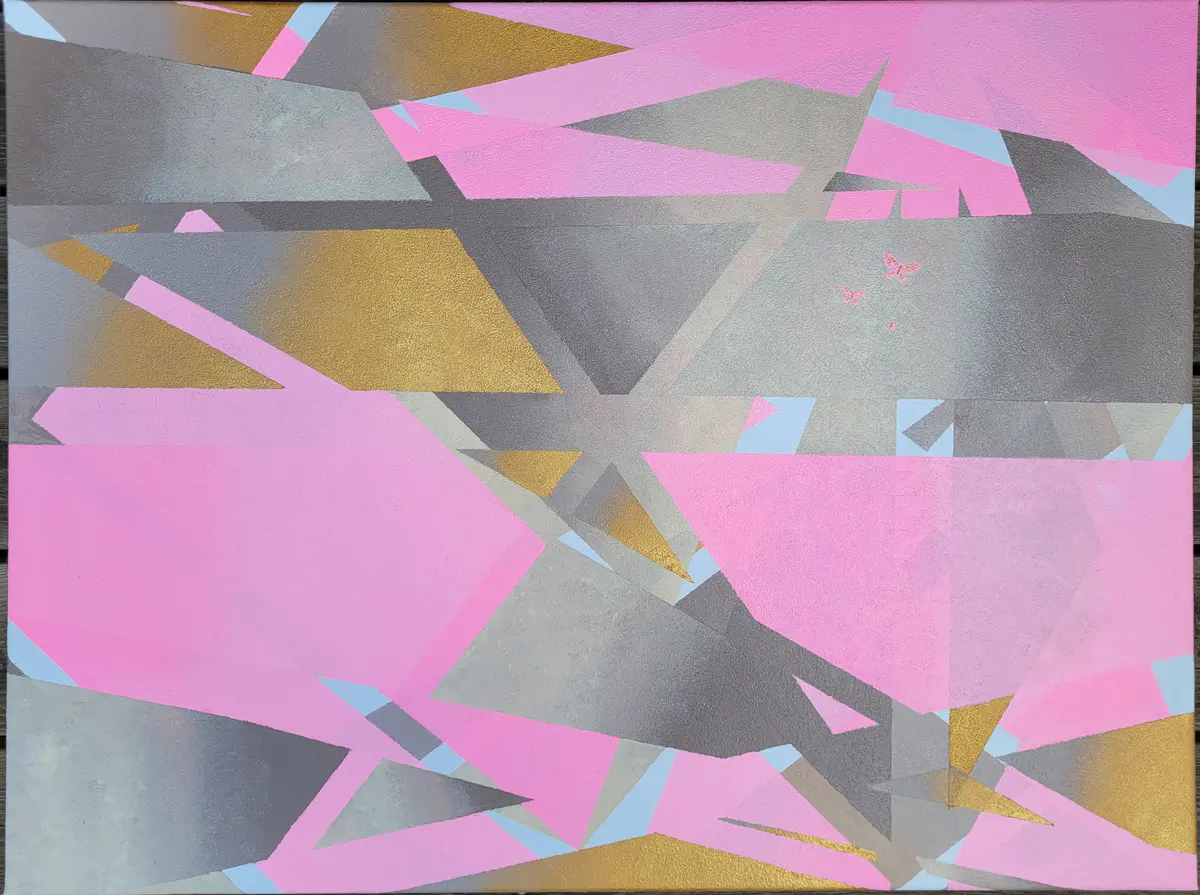 Blush - Akryl - Abstract - 80×60 cm av Mlys Art