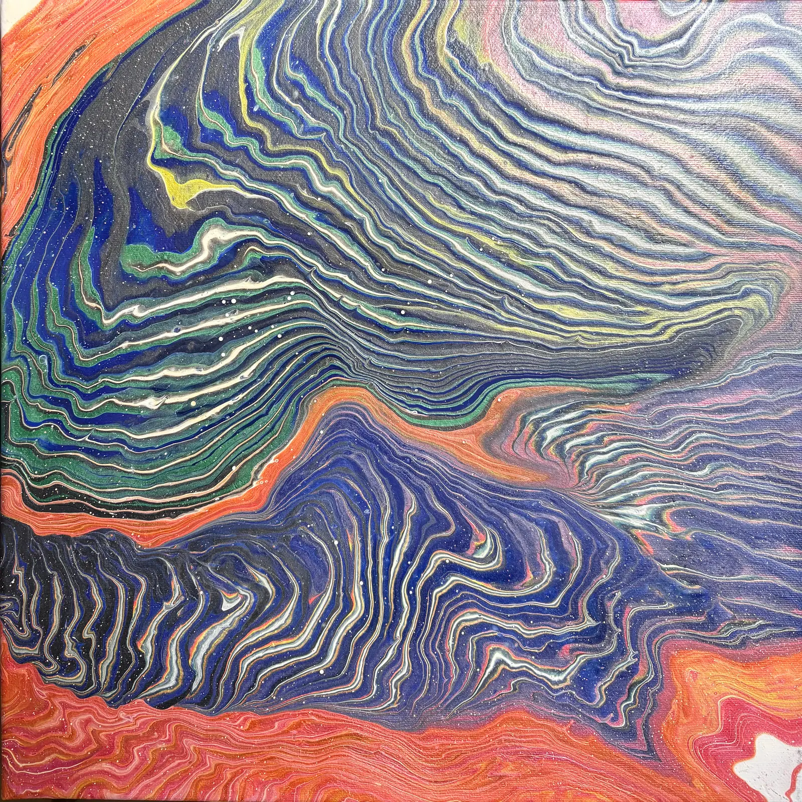 Kontinenter - Akryl av Ann-Christin (Acmpainting) Martinsson