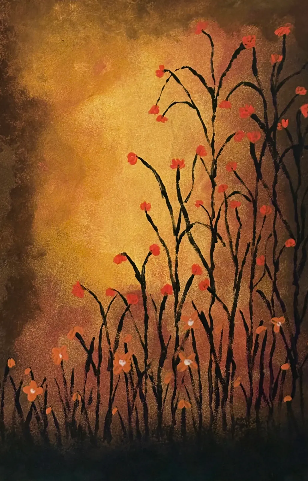 Höstdagen - Akryl av Ann-Christin (Acmpainting) Martinsson (såld)