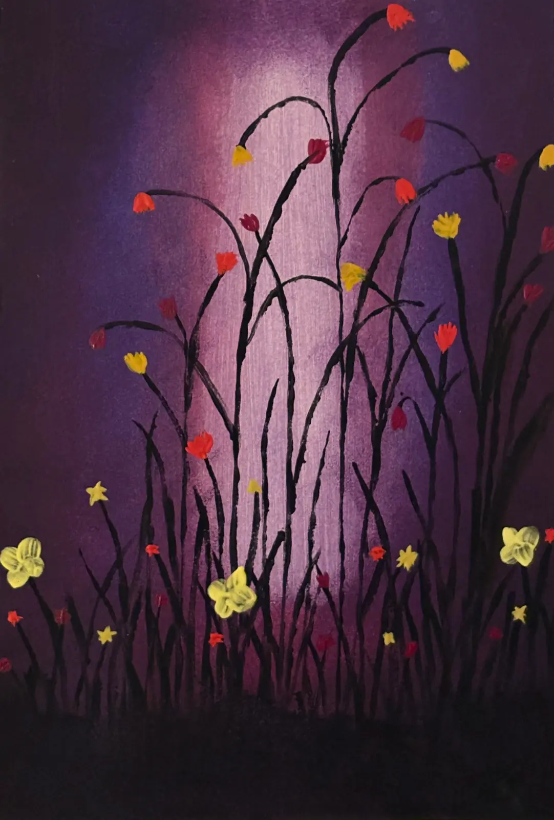 En natt i Juni - Akryl av Ann-Christin (Acmpainting) Martinsson