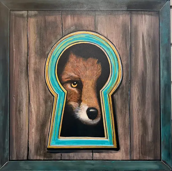I See You - The Fox - Blandteknik av KvantART