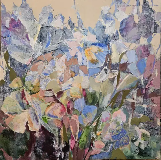Anita’s Garden - Akryl av Tatiana Hellum