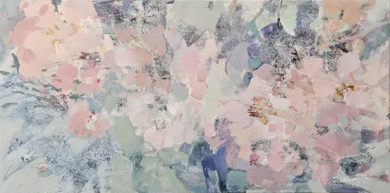 Memory of Petals - Akryl av Tatiana Hellum