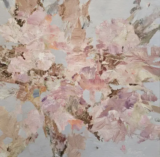 Pale Bloom - Akryl av Tatiana Hellum