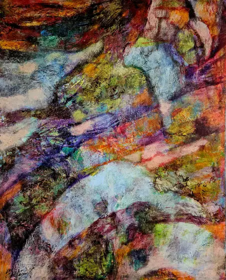 Soaring Through the Dreams - Akryl av Tatiana Hellum