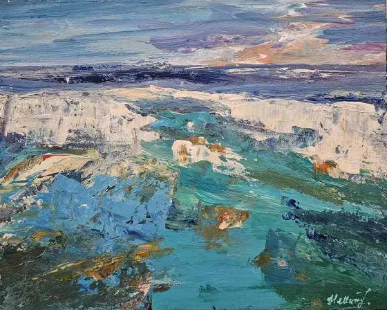 Turquoise State of Mind - Akryl av Tatiana Hellum