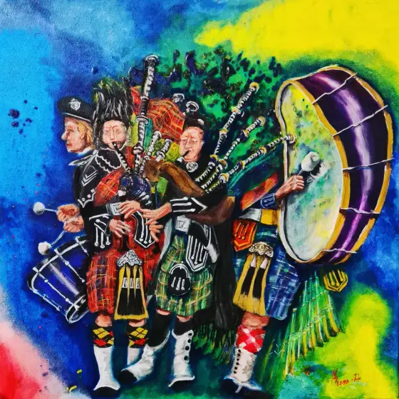 218-22 Bagpipe - Olja av MRomo
